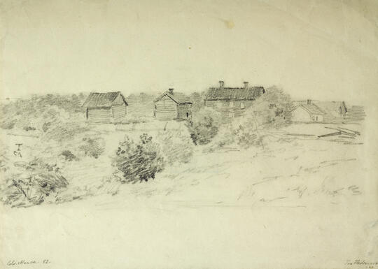By gård, Edvard Munch 1882