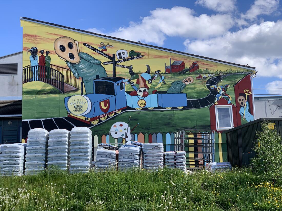 Munchs "Skrik" på Europris-bygget